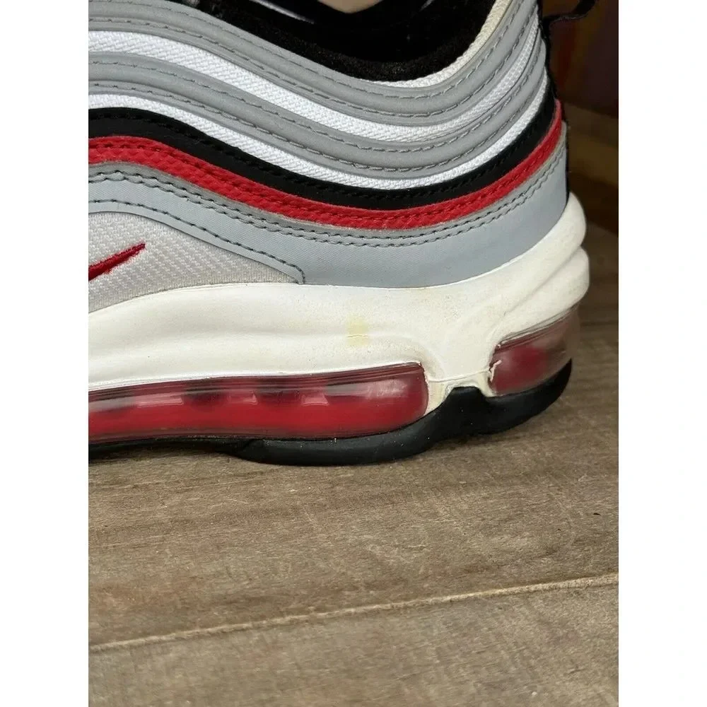 NIKE Big Kids Youth 7y Air Max 97 GS Sneaker 921522 020 Wolf Grey University Red